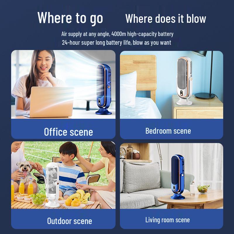 Silent Desktop Air Circulator Fan for Home, Dorm, or Office