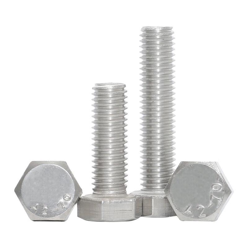304 Stainless Steel Hex Head Bolt & Nut Set (50-Pack)
