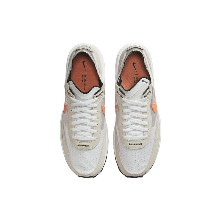 Nike Waffle One White Orange Trance Men Sneakers Light-Bone Black DA7995-103