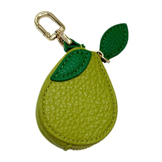 Cute Fruit Coin Purse Zippered Blueberry Wallet Bag Charm Avocado Peach Watermelon Keychain Charm Mini Pouch Gift for Women Girls