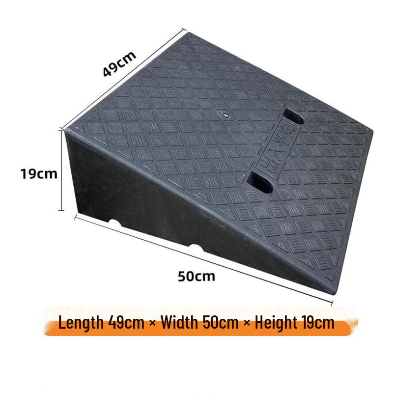 Non-Slip Plastic Curb Ramp for Cars and Stairs