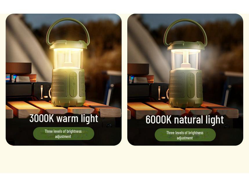 Marti T20 Outdoor Bluetooth Speaker with Portable Camping Light, Long Battery Life, and Stereo Sound Quality