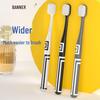 Three-Pack Soft Bristle Adult Toothbrushes for Gum Care and Deep Cleaning with Wide Head