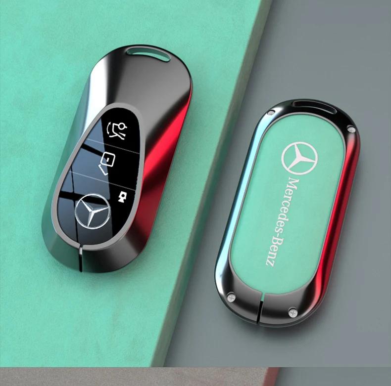 OFK3   Car Zinc Alloy Key Case Bag Metal Key Shell For Mercedes-Benz A B C E G S V Class GLA GLC GLE GLK Vito Sprinter SL SLK Viano ML