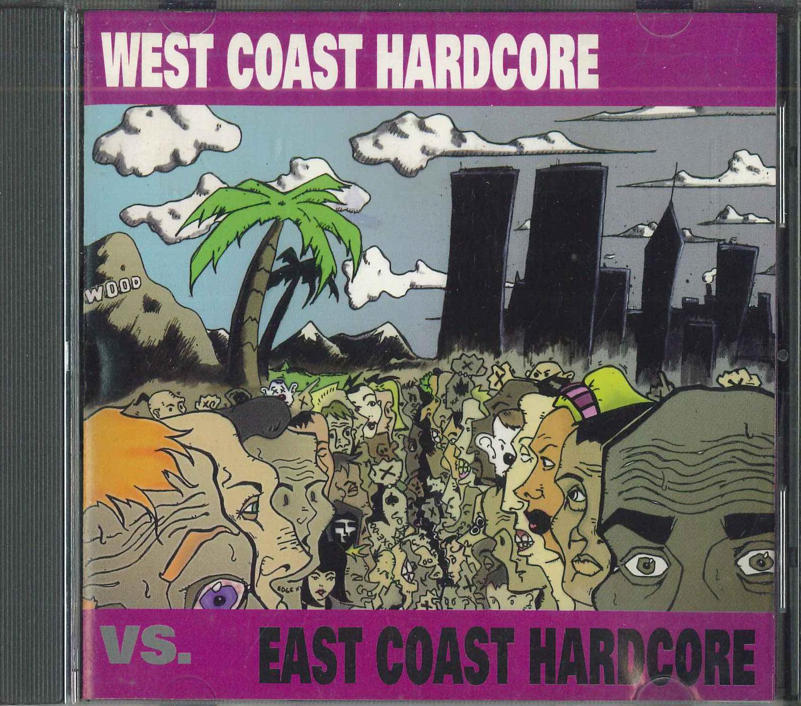 

CD VARIOUS - West Coast Hardcore Vs. East Coast BR003 BLACK RAT RECOR 1998 US Rock Used