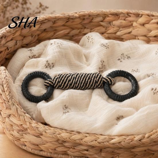 Pet Dental Care Toy Cotton Rope Dog Toy, Flying Disc Interactive Fetch Knot Cleaning Chew Tug-of-War for Large And Small Dogs Puppy