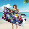 1pc Cartoon Anime Mega Man Microfiber Beach Towel Absorbent Quick Dry Soft Yoga Swimming Resort Mountain Climbing Towel
