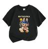 100% Cotton Kids Boys Girls Summer T-Shirt, Cute Cartoon Character Print Crew Neck Short Sleeve Casual Tees, Soft Breathable Tops for Children Daily O