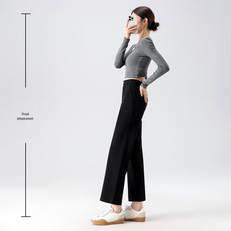 Women's High-Waist Slim Straight Commuter Cigarette Pants