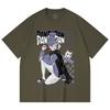 230 g/m² 100% Baumwolle Dandadan V3 Seiko Print Unisex Schweres Baumwoll-T-Shirt