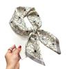 Women's spring and autumn silk scarf temperament versatile thin Internet celebrity Korean version light luxury fashion scarf high-end design small squ