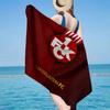 1pz Telo Mare Football Club Kaisers-lautern - Morbido, Assorbente in Microfibra, Leggero, Ideale per La Spiaggia, Feste, Viaggi, Campeggio regali per tifosi