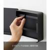 Yamazaki Magnetic Key Hook, 2-Tier, Black, Approx. W15.8 X D5.5 X H15.8cm, Tower, Entryway, Key, Seal Storage, Key Holder, 4800