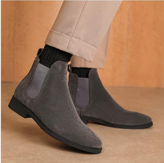 Men Boots New for 2026 High Quality Men Ankle High Casual Boot Male Vinage Classic Dress Chelsea Boots Cowboy Boots Mens