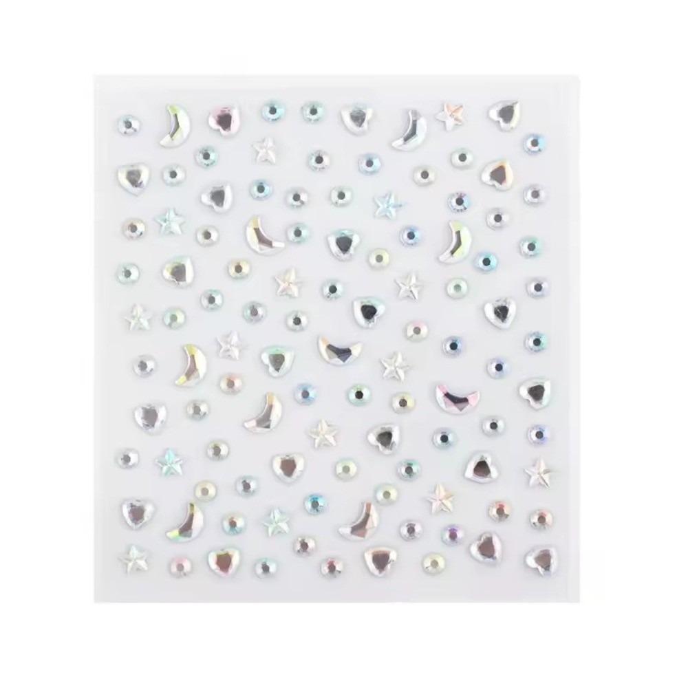 Makeup Bedazzling Sticker with Adhesive Backing Crystal Gem Sticker  Christmas Party