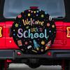 Back To School Tire Cover Polyester Trailer SUV Spare Wheel Protector Dustproof