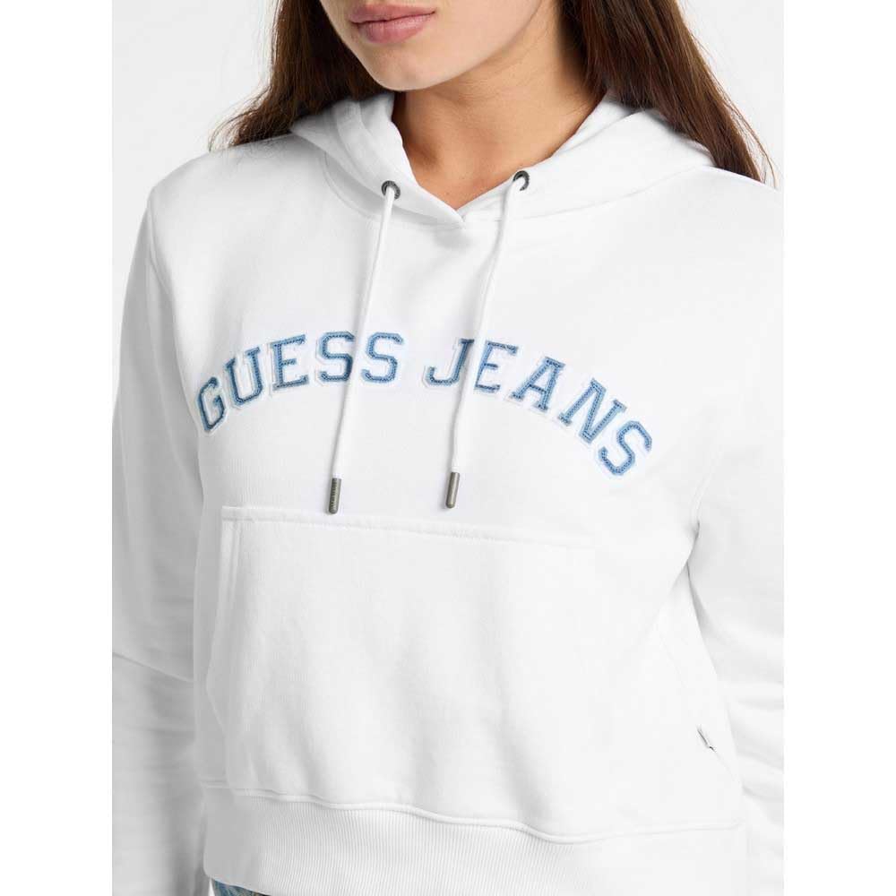 Guess GJ Hooded Cropped Collegiate G011 S Women's Sweatshirt,