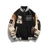 Giacca da Baseball da Uomo Primavera e Autunno Splicing Casual Ricamo Uniforme da Baseball Giacca da Esterno Giacca Casual Antivento Abbigliamento da Uomo