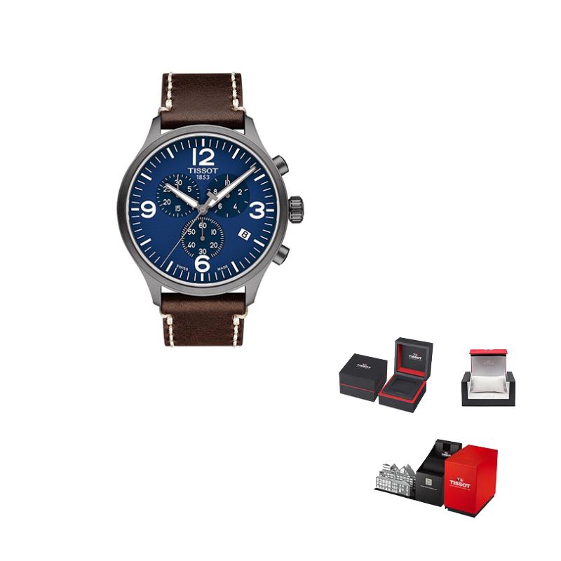 

TISSOT Soko Collection Quartz Movement Men s Watches Watch 45mm Blue Dial Stainless Steel Case Leather Strap T116.617.36.047.00 Brown Strap