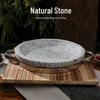 Tigaie Naturală cu Pietre Shallow Diruien pentru Bibimbap & Hotpot