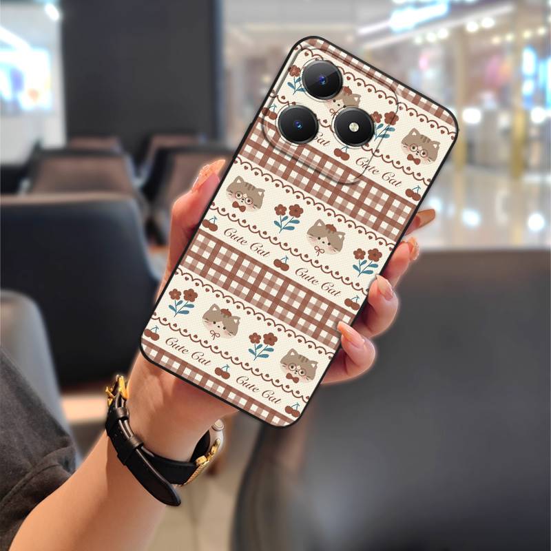 Full wrap Fashion Design Phone Case For Realme C63 4G/C61 4G Protective Cartoon Phone Pouch Anti-knock Anti-dust TPU