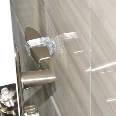 4PCS Clear Door Knob Protector Cover Mute Transparent Handle Bumper Anti Collision Wall Protection Cushion Home Improvement