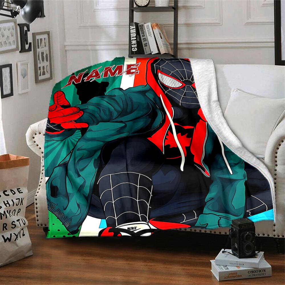 Custom Name "Venom Love Heart Theme" blanket for Couch & Bed, Plush Cozy Fuzzy Blanket Super Soft & Warm Blankets for Fall and Winter. 09084