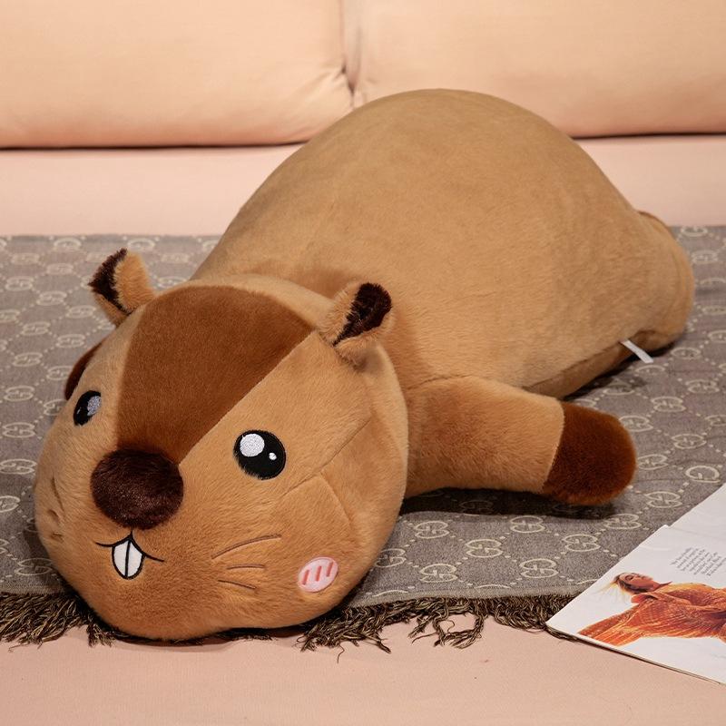 Soft Groundhog Doll Plush Toy Groundhog Doll Girl Accompanying Soothing Ragdoll