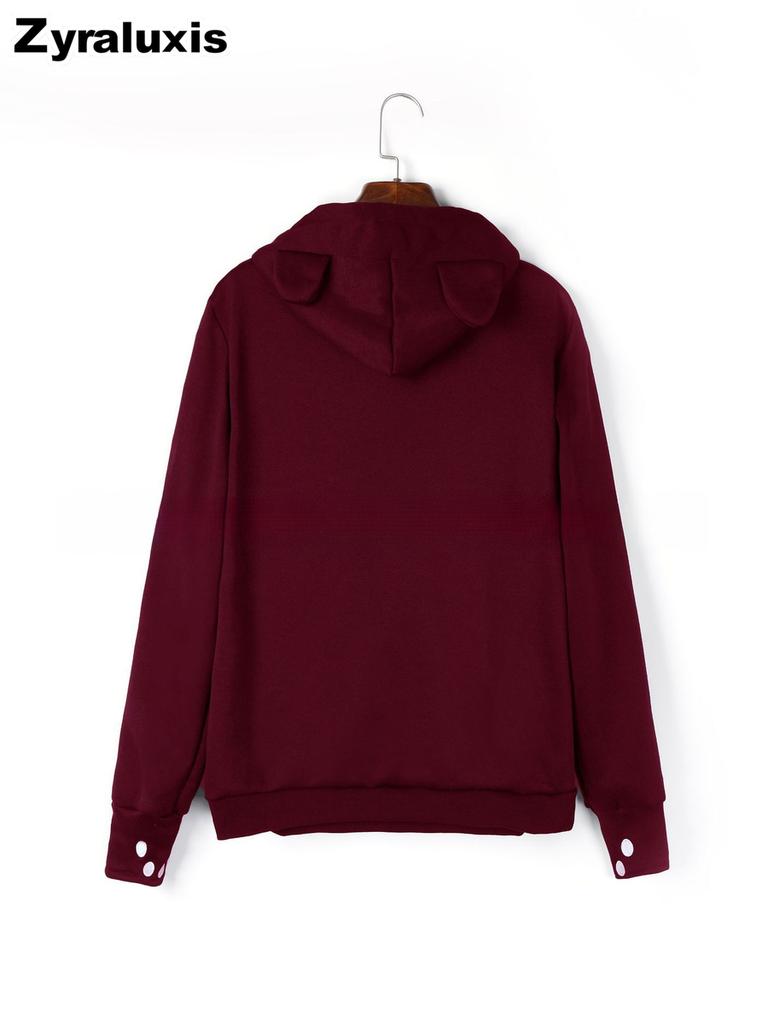 Women's Oversized Pockets Hoodie with Long Sleeve and Warm Sherpa Lining for Fall Winter Daily Wear