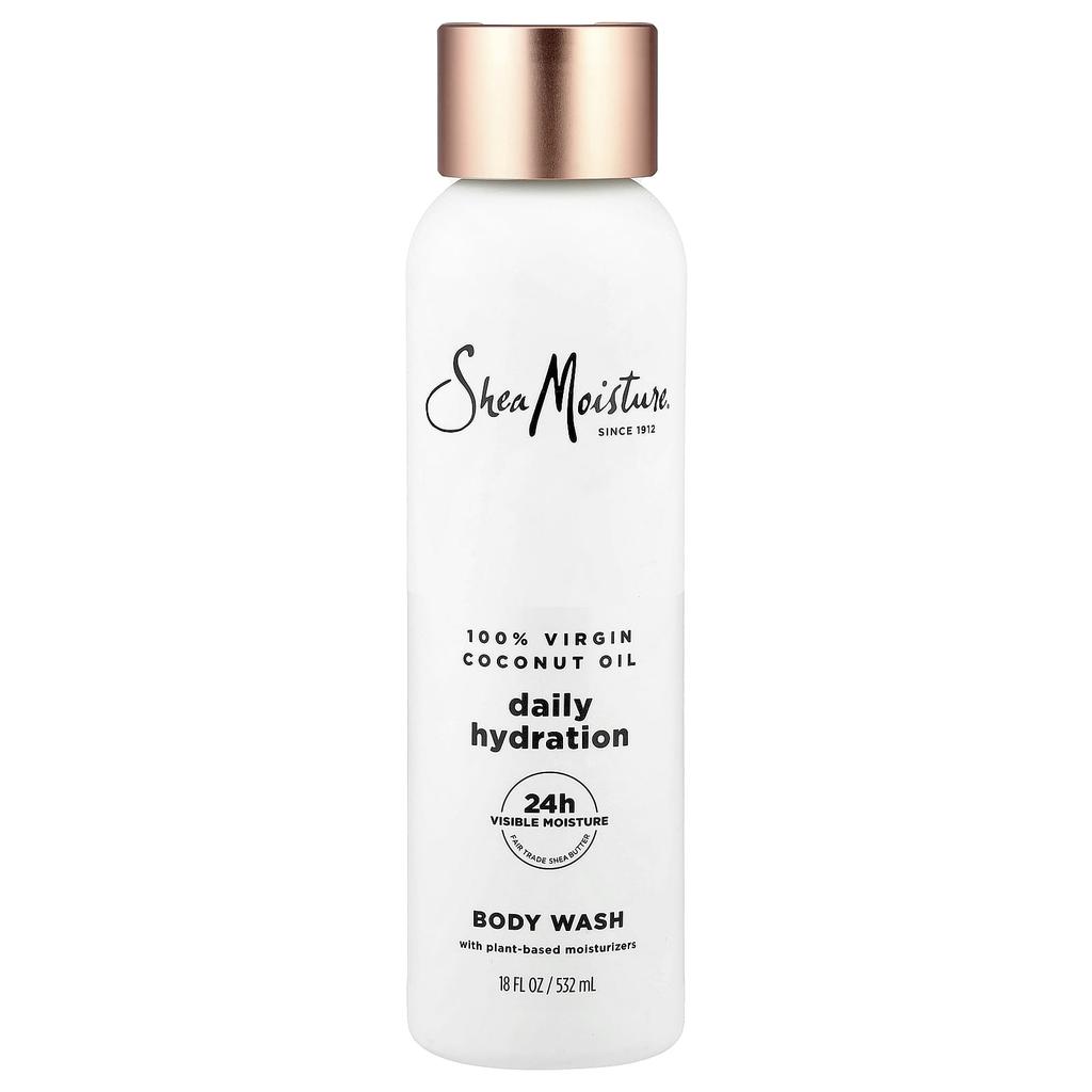 SheaMoisture Daily Hydration Body Wash, 100% Virgin Coconut Oil, 532ml (18 fl oz)