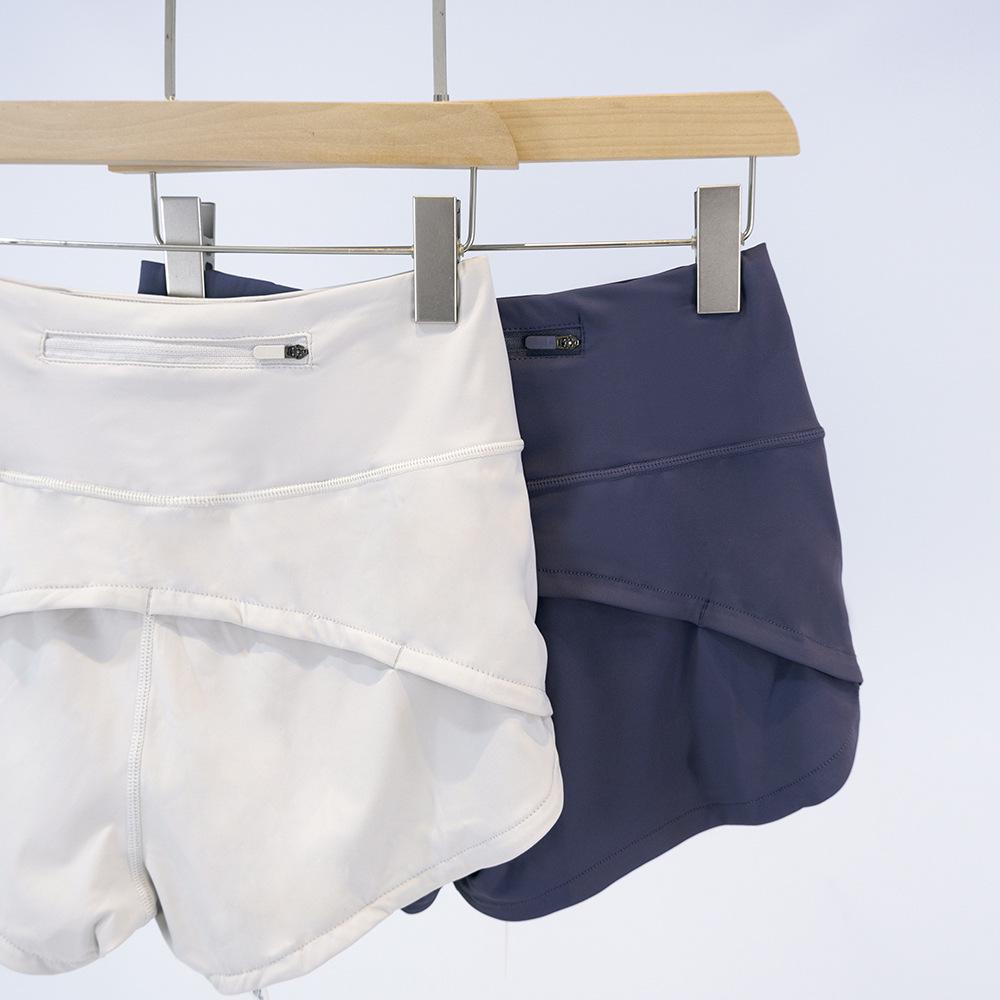 Kadın Yüksek Belli İpeksi Nefes Alabilen Yaz Yoga Şortu - Bol Geniş Paça 2,5 İnç Tasarım