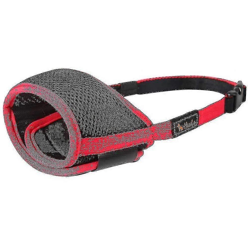 Muzzle For Dogs Muzzle For Soft Nylon Anti-barking And Chewing With Adjustable Loop In Breathable Me