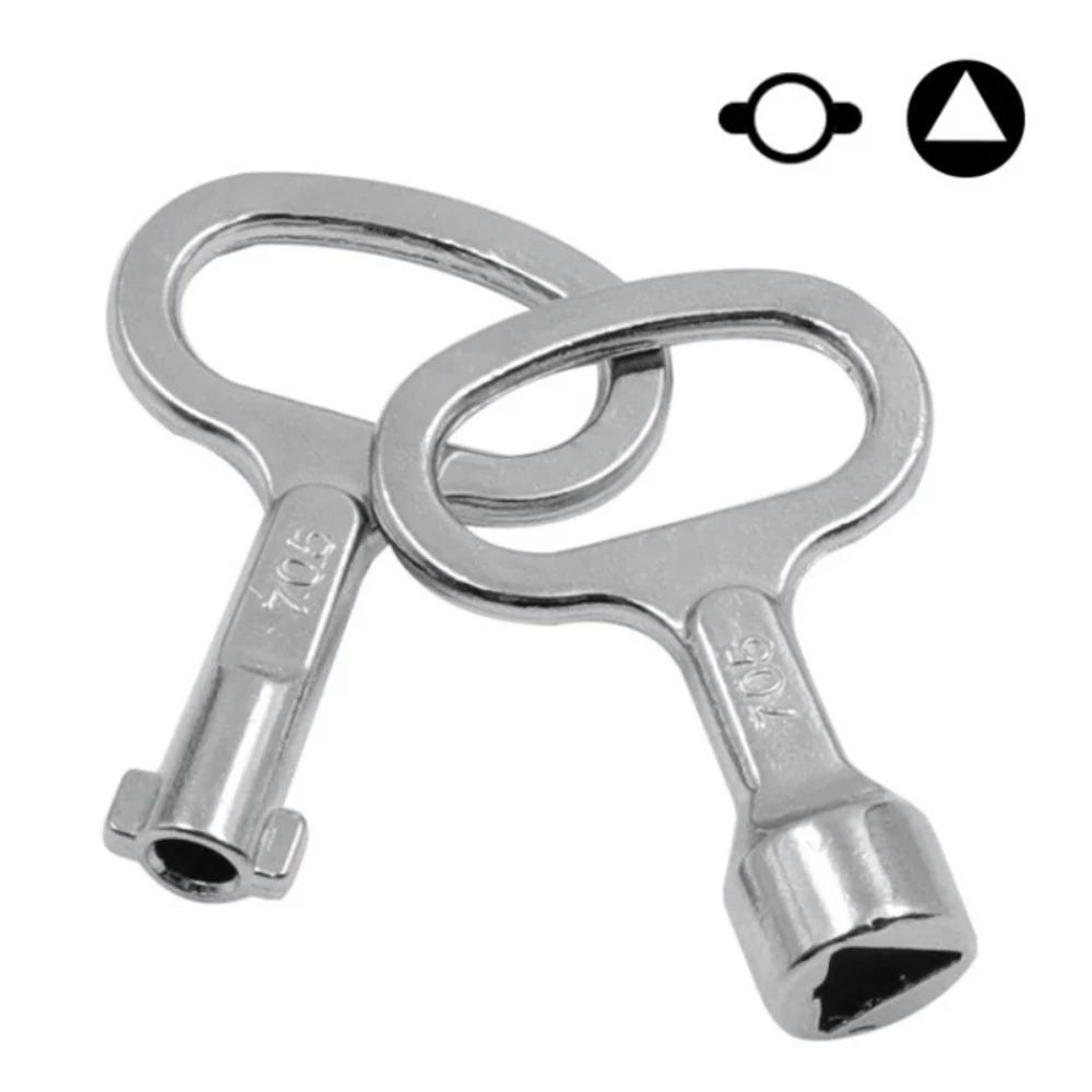 Triangular Slotted Key Wrench, Mini Multi-purpose Tool for Distribution Box, Electric Cabinet, Elevator Door & Valve Lock