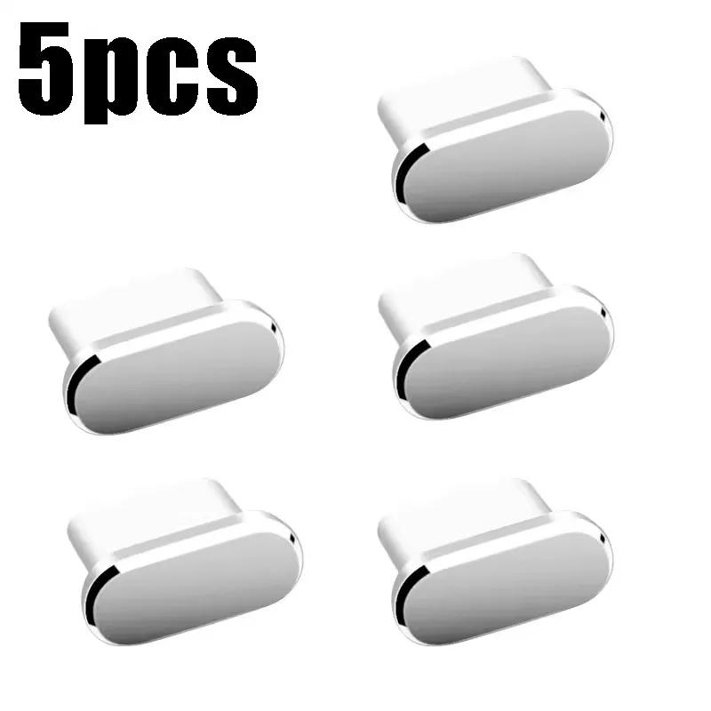 Metal Dust Plugs Charging Port Anti-dust Plugs for IPhone 15 Pro Max 15 Plus USB C Dust Stopper Caps for Samsung Xiaomi