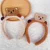 Adorable Bear Plush Headband for Women - 2026 Autumn/Winter Makeup & Skincare Hair Accessory