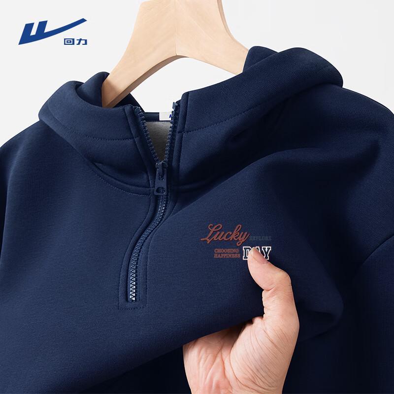 Warrior Men s Hooded Half-Zip Fleece Sweatshirt L