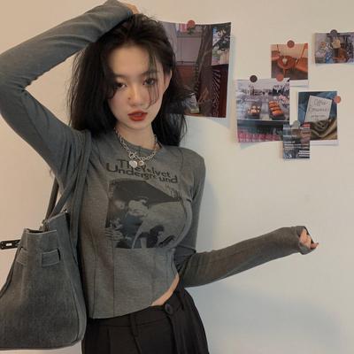 Sexy Frauen Tops Weibliche T-shirts Langarm Frauen Casual Tee Mädchen Y2K Tops Solide Tücher