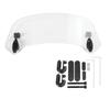 Universal Motorcycle Windshield Extension Adjustable Spoiler Clamp-On Windscreen Deflector For BMW KAWASAKI YAMAHA HONDA SUZUKI