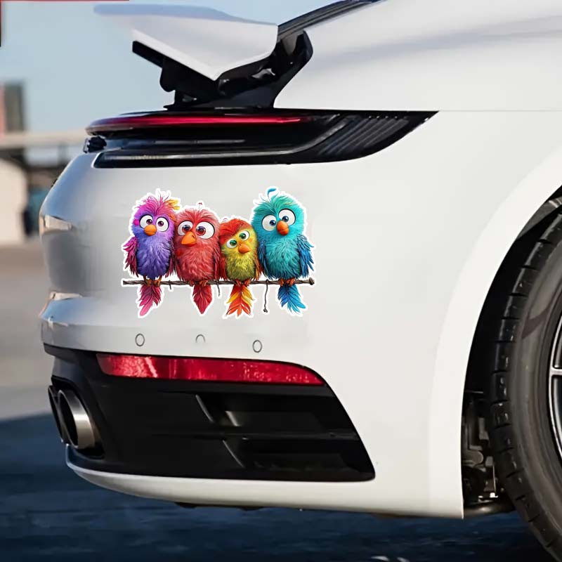 Autocollant de Voiture Animal Oiseaux Décalcomanie Auto-adhésive Pour Vitre Arrière et Pare-chocs de Véhicule Autocollant Imperméable SH616
