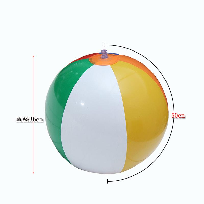 25/30/36cm Inflatable Beach Ball PVC Water Balloons Rainbow-Color Balls Summer Outdoor Beach Swimming Pool Float Swimming Rings
