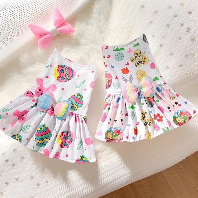 

Easter Spring Summer Breathable Comfortable Dog Skirt Teddy Bigbear Pomeranian Dog Clothing XL