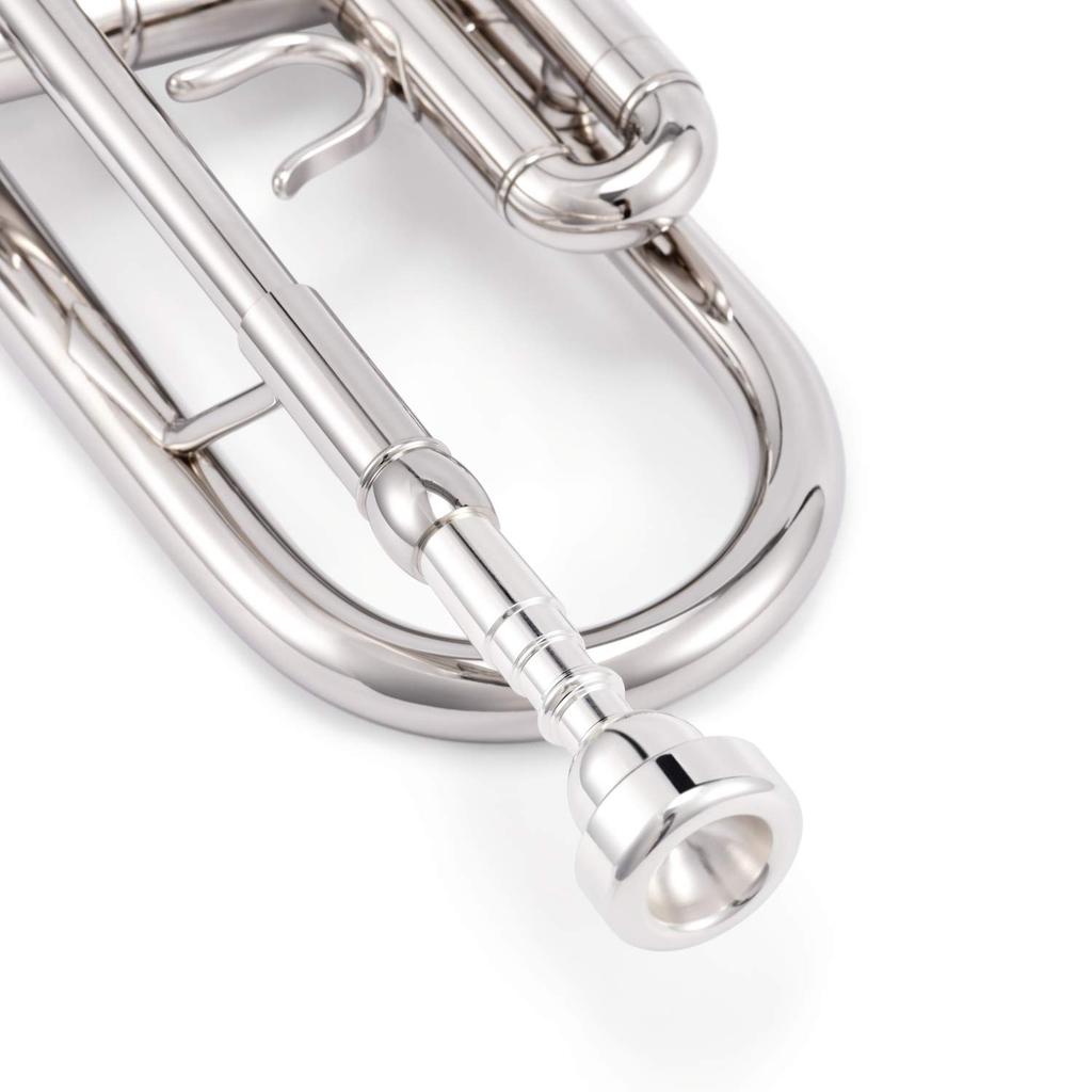 Eastar Trumpet in Bb, for Beginners, with Cleaning Accessories (Nickel Plated)