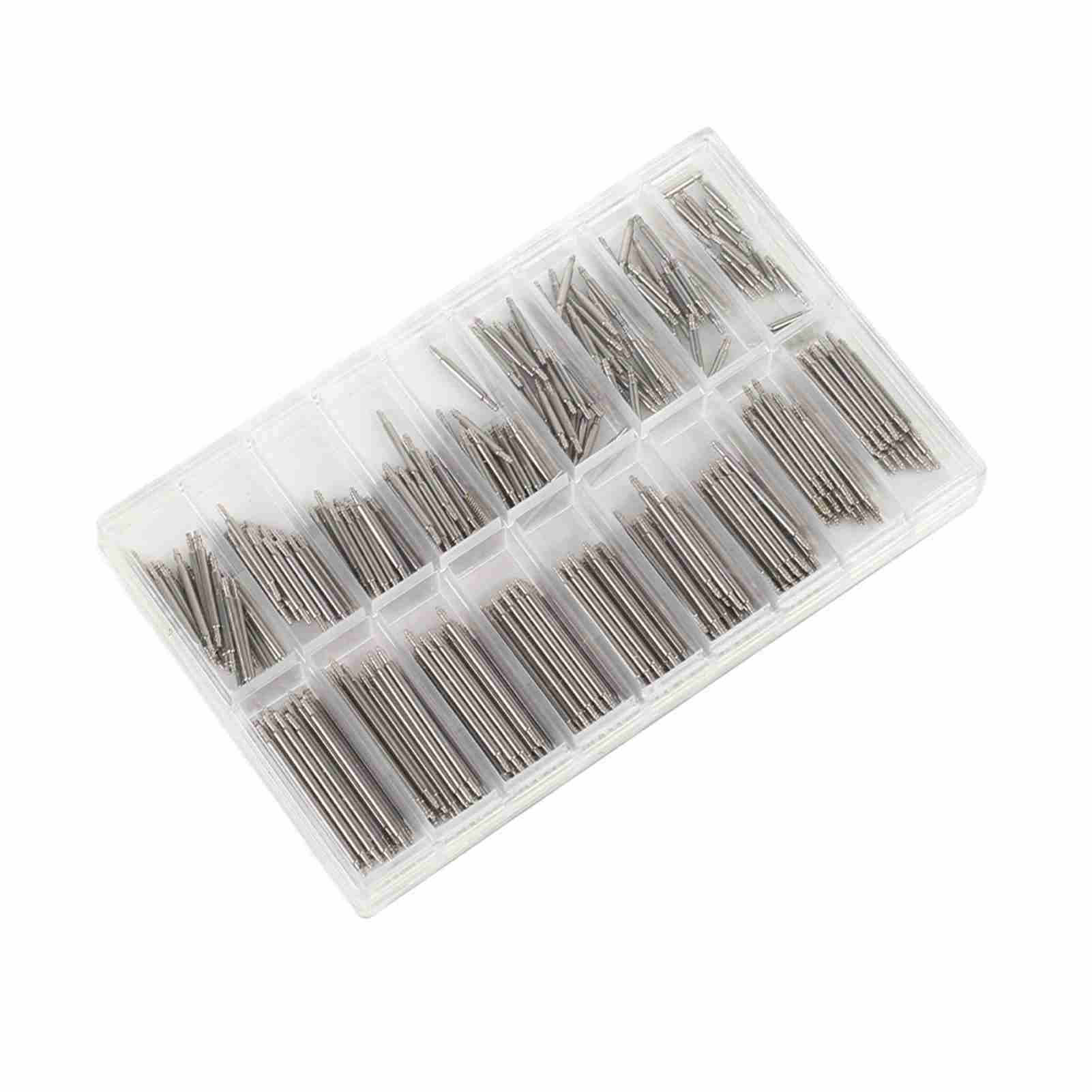 

360 шт. 8 25 мм Штифты для браслета часов Пружинные стержни Штифты для звеньев ремешка Инструмент для ремонта Открывалка