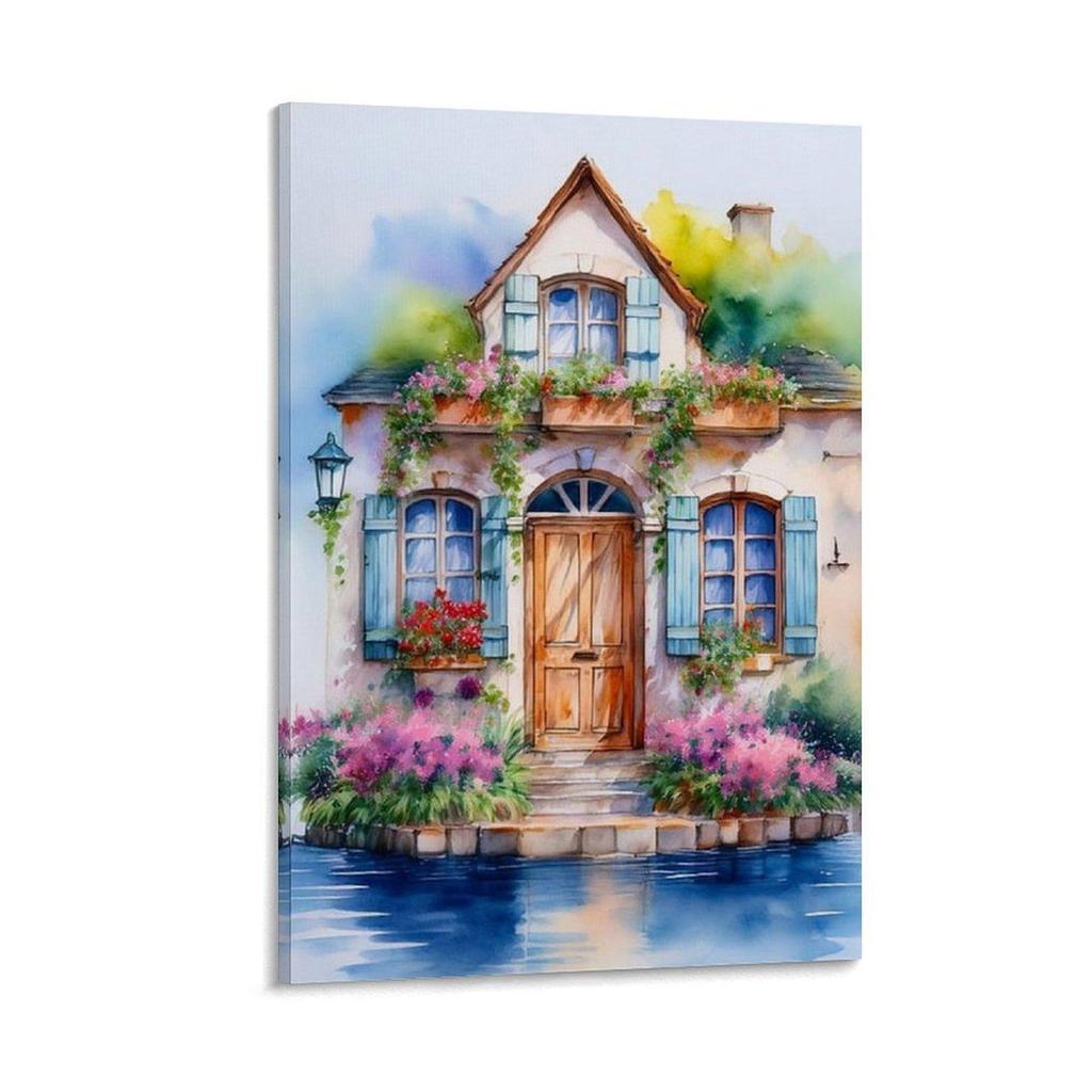 Frameless Dream Cabin Canvas Art for Hotel or B&B Sofa Background Wall