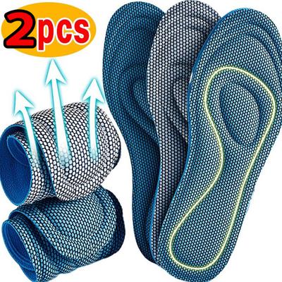 3D Nano Memory Foam Orthopedic Insoles for Shoes Antibacterial Deodorization Sweat Absorption Insert Sport Shoes Running Pads