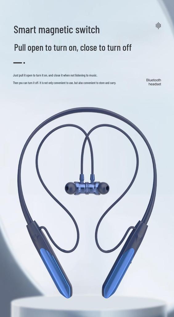 Ultra-Long Battery Dual Battery Neckband Noise Cancelling Wireless Bluetooth Sports Headphones