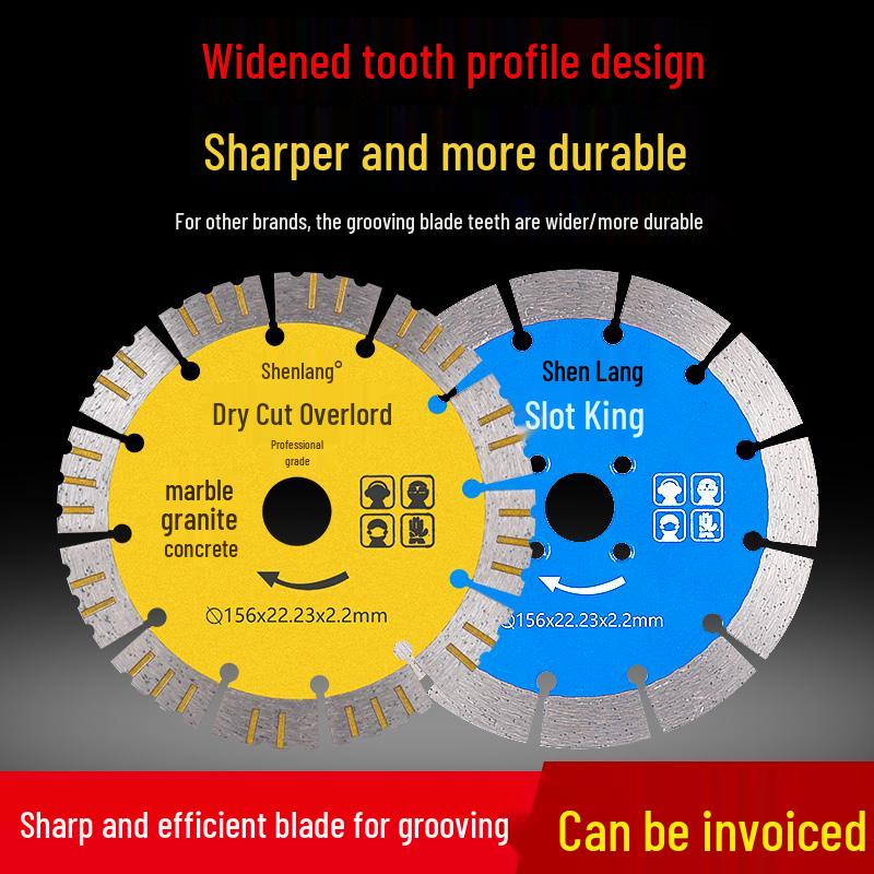 Grooving Cutting Blade Stone/Cement Dry Saw Blade for Walls 133/156/190/125/168
