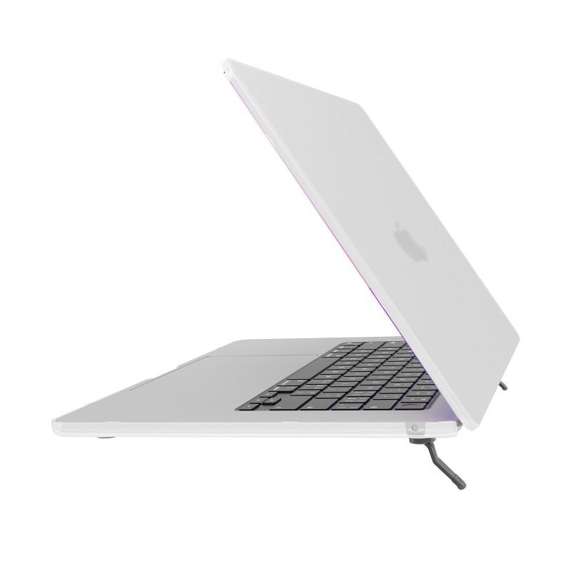 Slim PC Case With Kickstand MacBook Air Pro Neo M5 Chip Laptops Matte Finish Transparent Black White