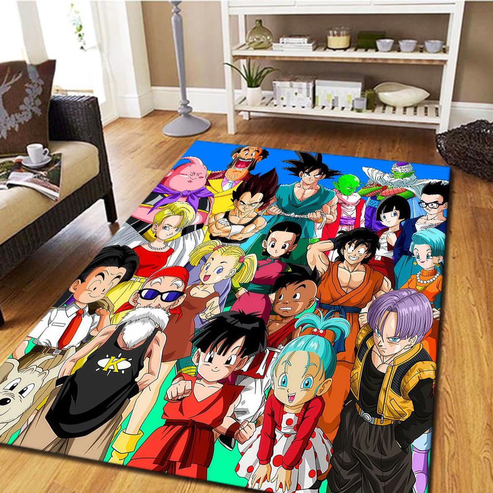 Dragon Ball Son Goku Hálószoba Szőnyeg, Nappali Dekoráció, Otthoni Hűvös Film Szőnyeg Játék Padlószőnyeg -HE23