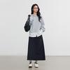 Elva' Island Women's Workwear High-Waisted Midi Skirt